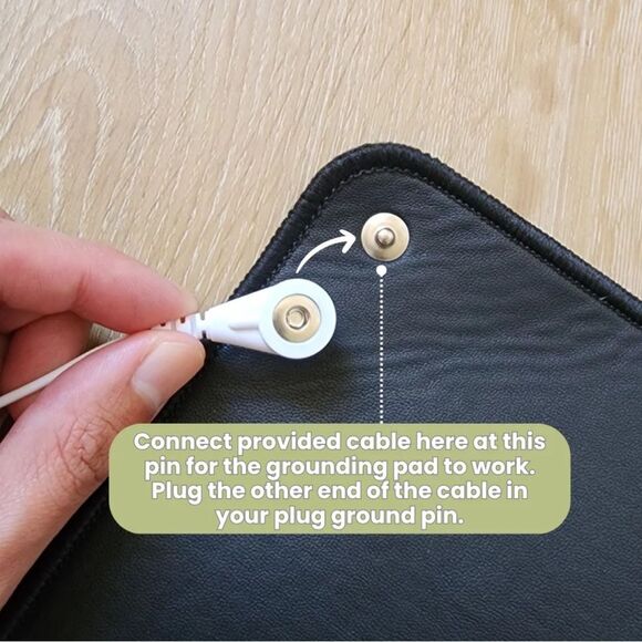 The Grounding Co. Terra Grounding Desk Mat in Black. 10” x 20”. NWT! - Picture 5 of 9